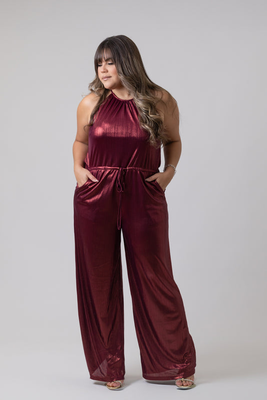 Holiday Metallic Jumpsuit