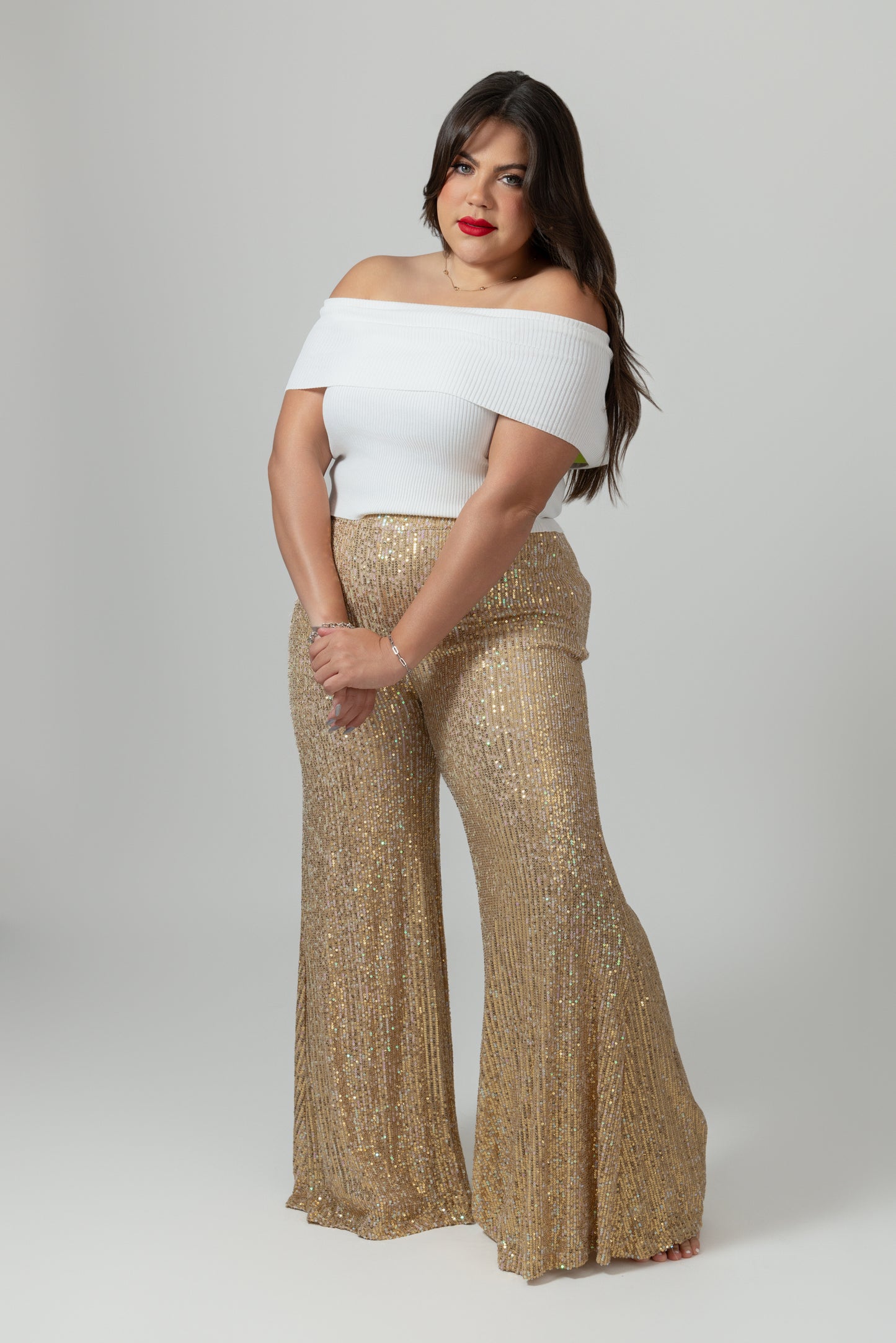 Sequins Gold Pants