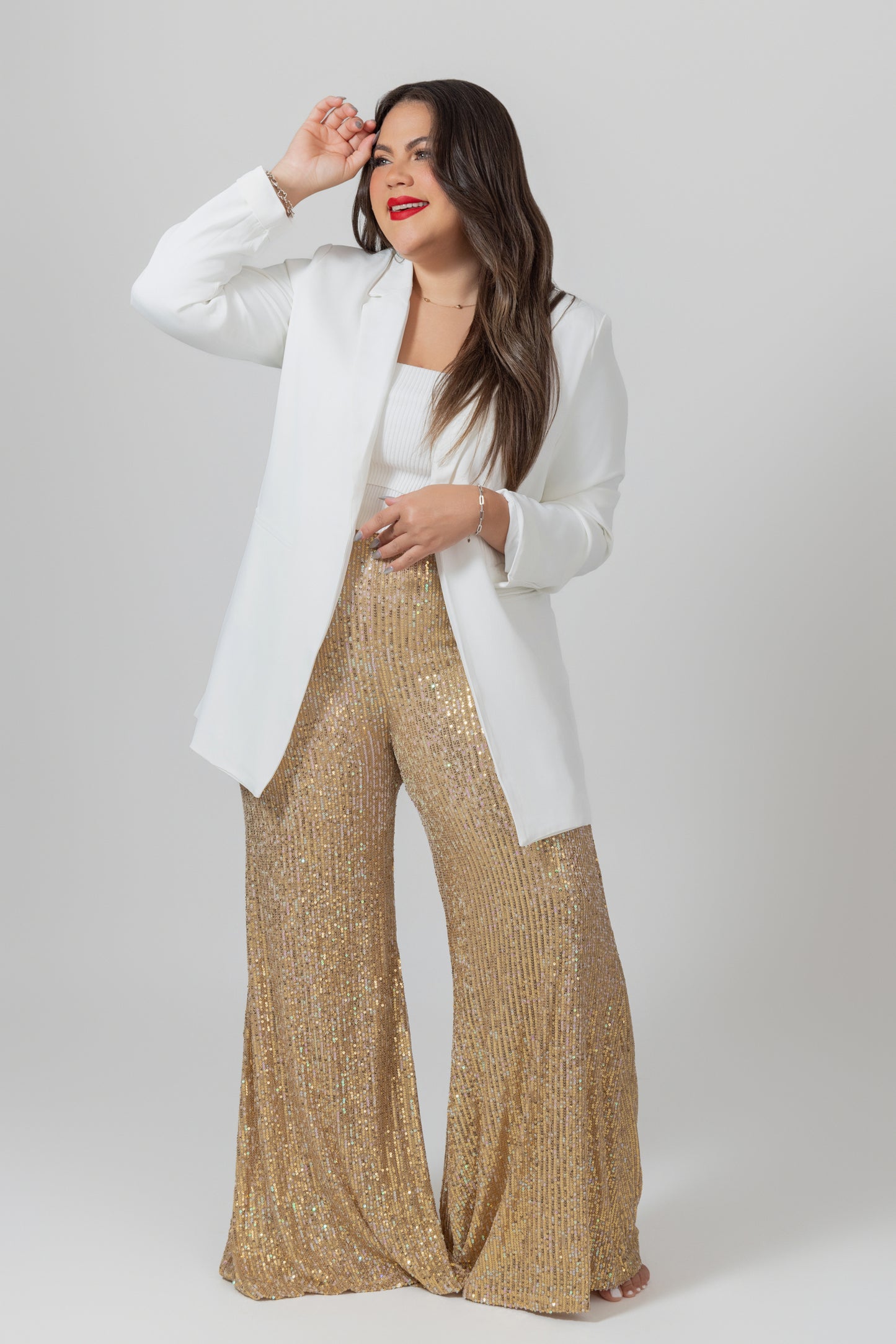 Sequins Gold Pants