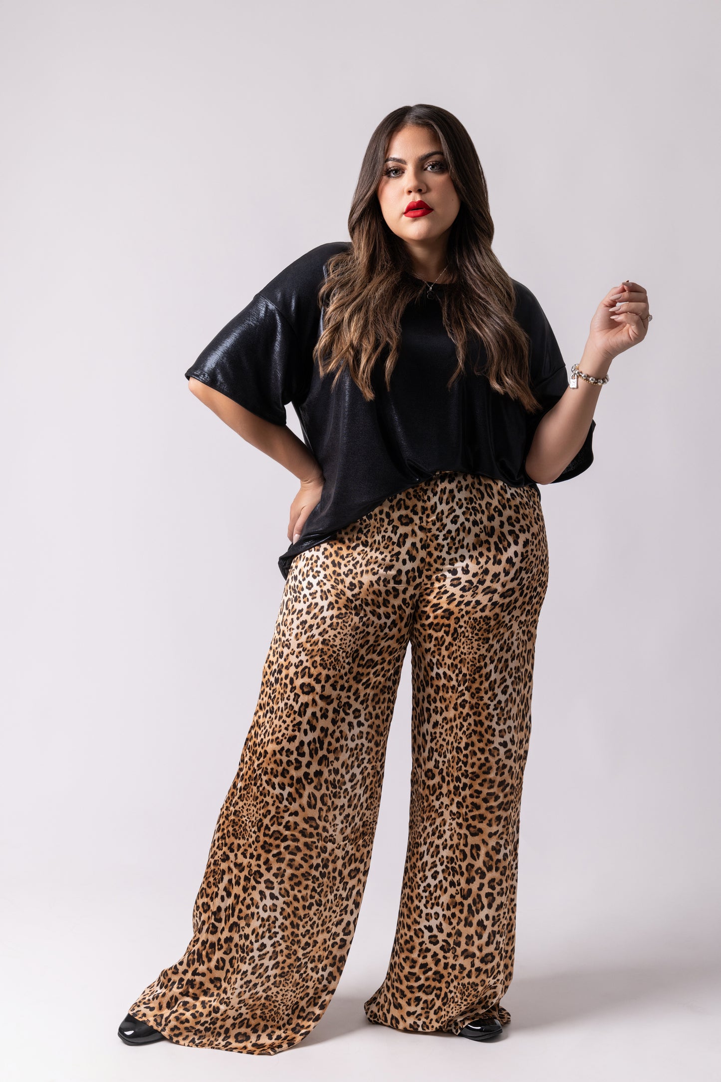 Palazzo Leopard Pants