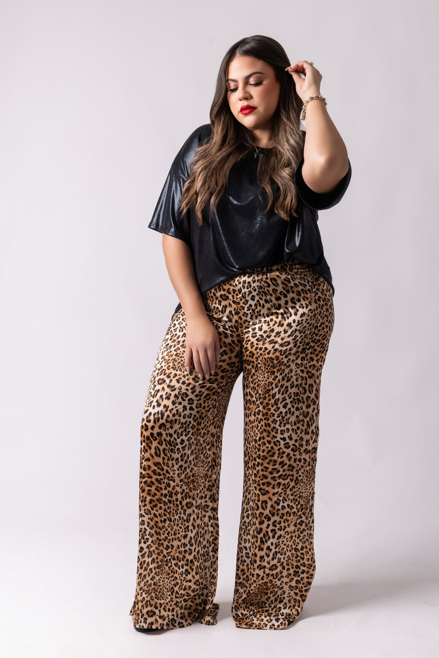 Palazzo Leopard Pants